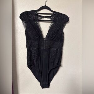 #696 Sophie b Black Sexy Lingerie Bodysuit Size Medium